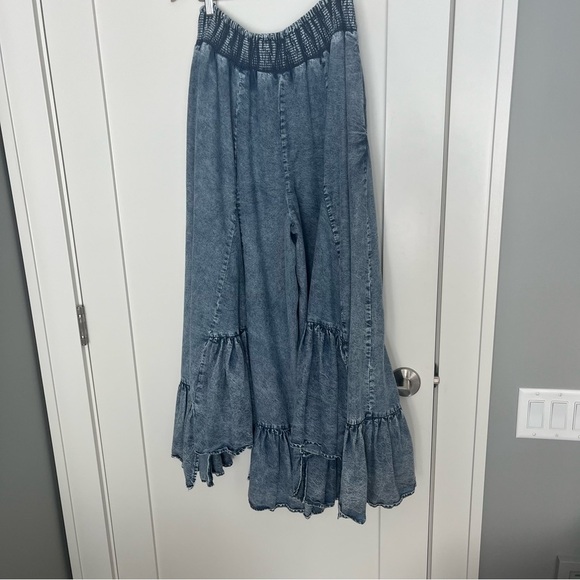 BoHo Palazzo style Pants Large - Picture 2 of 8